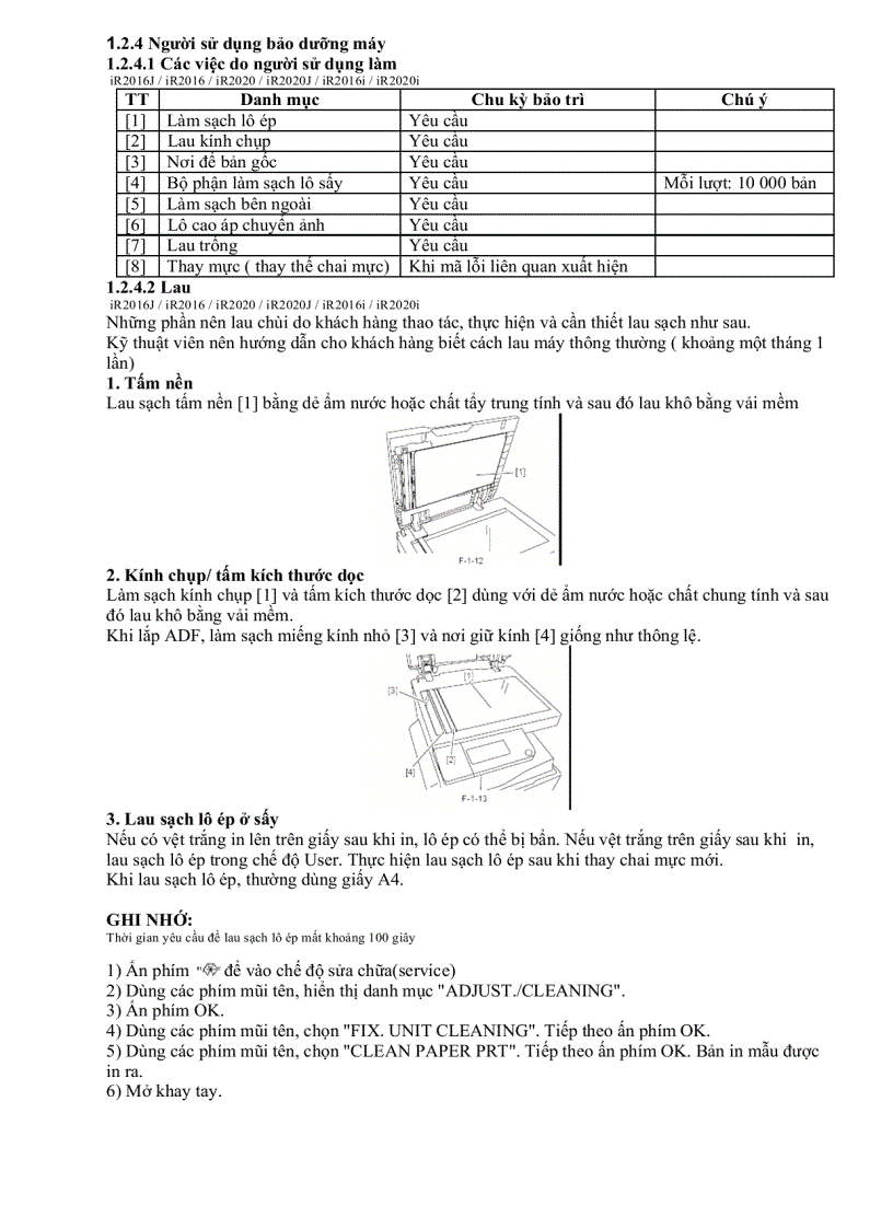 image for page Hướng dẫn sửa chữa máy photo Canon IR 2016 và IR2020 đầy đủ 1