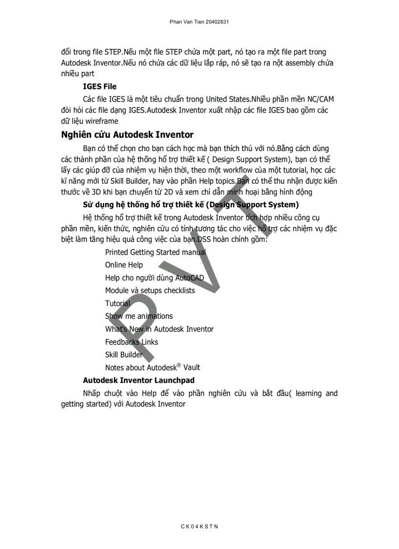 image for page Hướng dẫn sử dụng phần mềm Autodesk Inventor