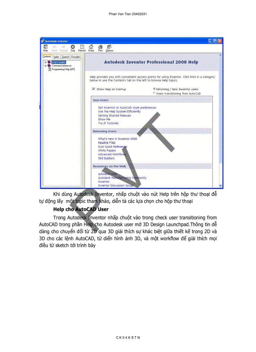 image for page Hướng dẫn sử dụng phần mềm Autodesk Inventor