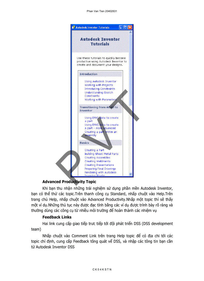 image for page Hướng dẫn sử dụng phần mềm Autodesk Inventor