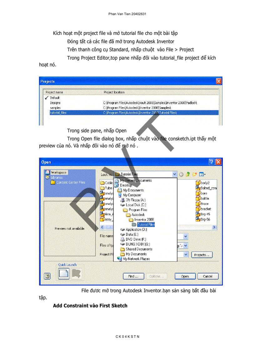 image for page Hướng dẫn sử dụng phần mềm Autodesk Inventor