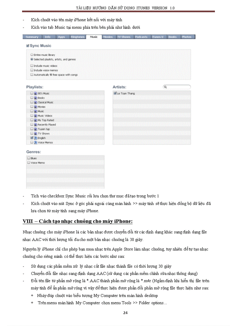 image for page Hướng dẫn sử dụng itunes