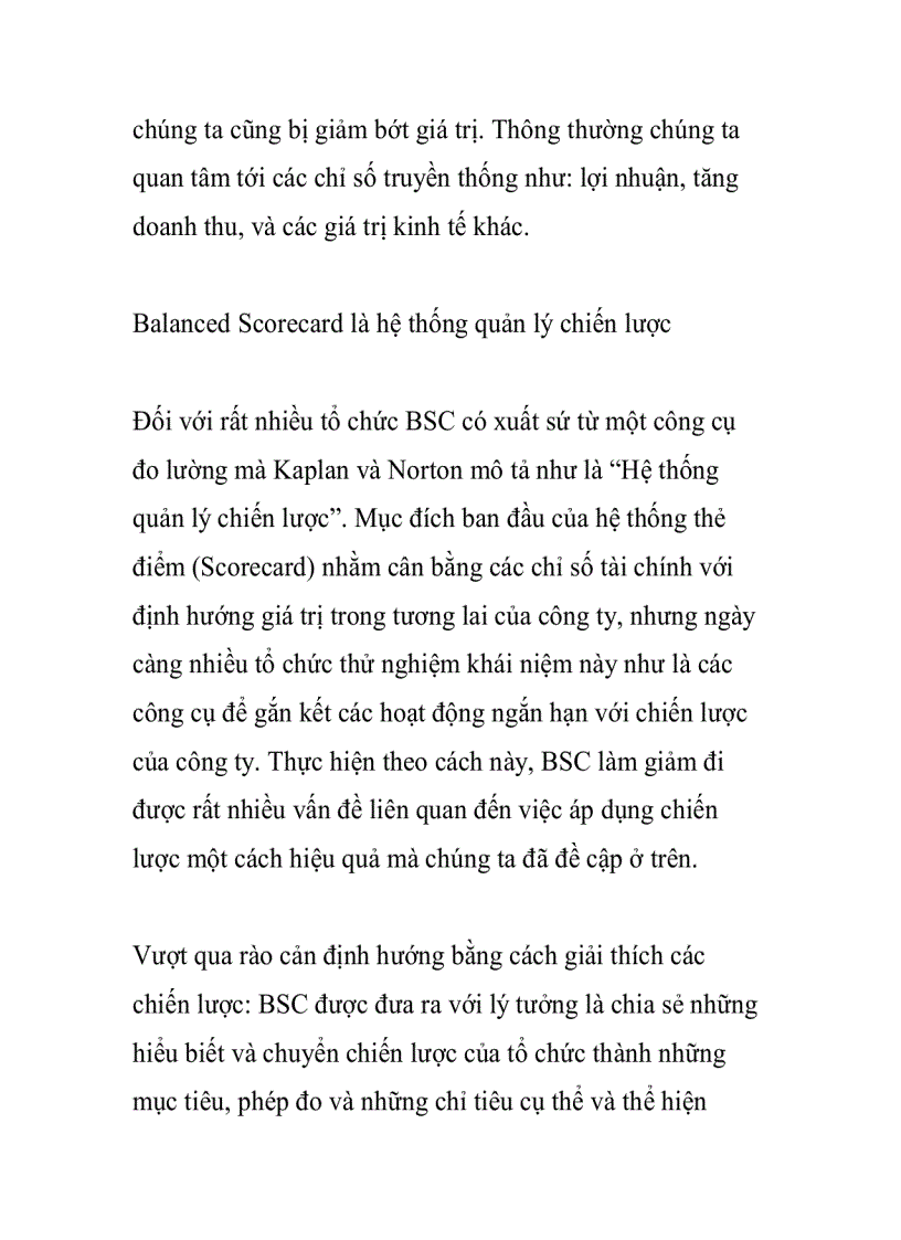 image for page Quản lý chiến lược sử dụng Blanced Scorecard
