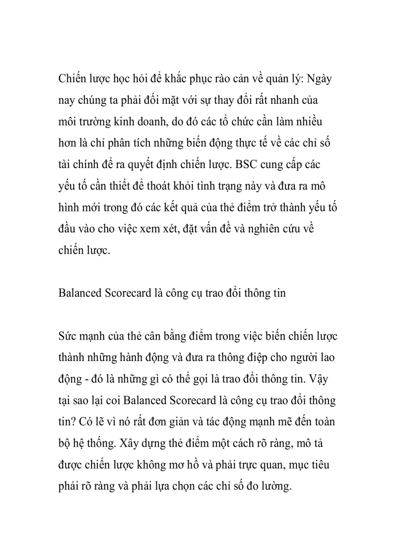 image for page Quản lý chiến lược sử dụng Blanced Scorecard