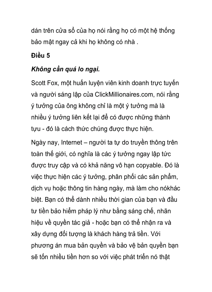 image for page Ý tưởng kinh doanh và 5 điều nên biết