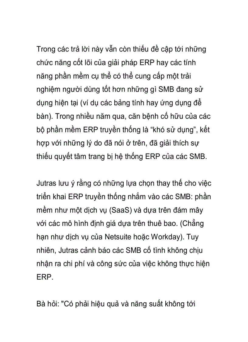 image for page Vì sao doanh nghiệp vừa và nhỏ nói không với ERP