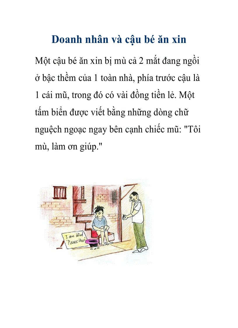 image for page Doanh nhân và cậu bé ăn xin