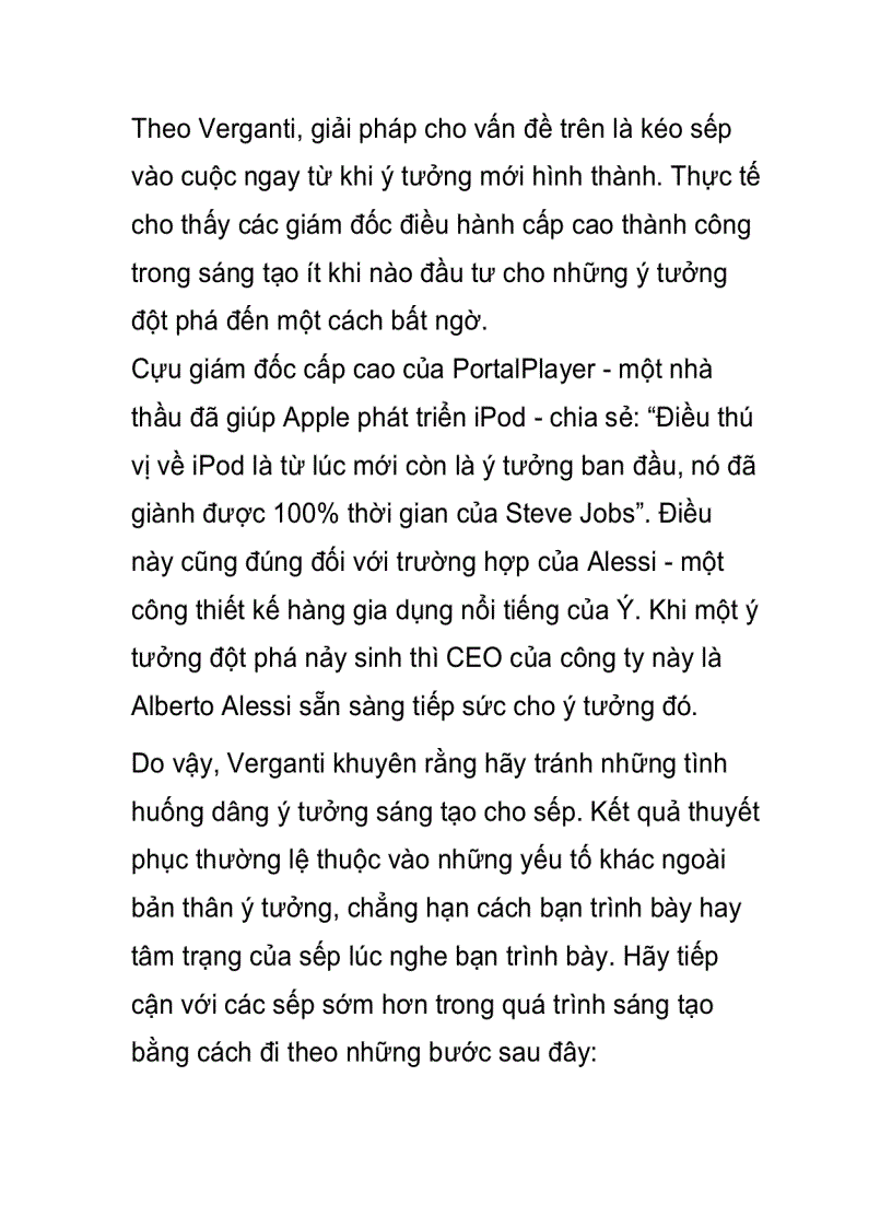 image for page Đừng dâng ý tưởng sáng tạo cho sếp