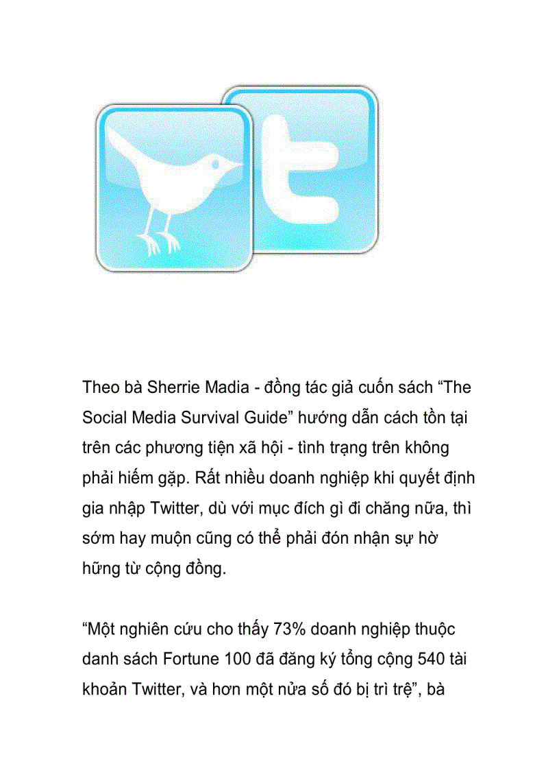 image for page Bốn sai lầm các doanh nghiệp thường mắc phải trên Twitter