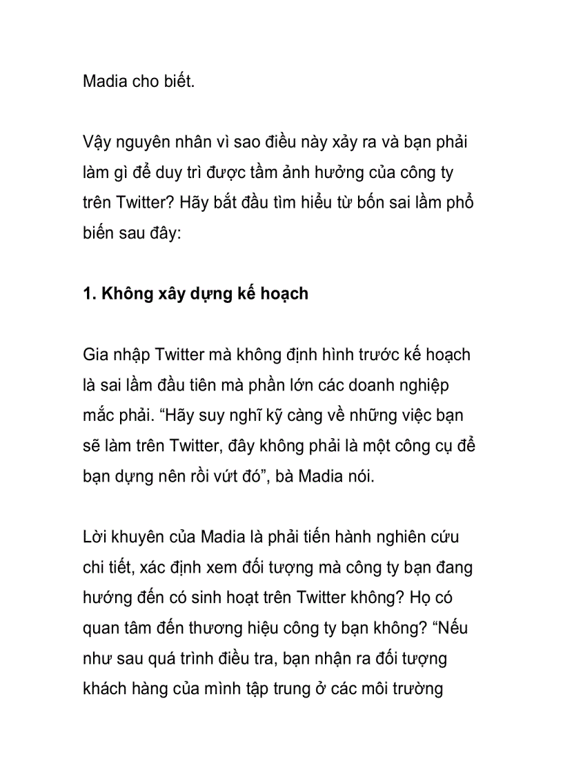 image for page Bốn sai lầm các doanh nghiệp thường mắc phải trên Twitter