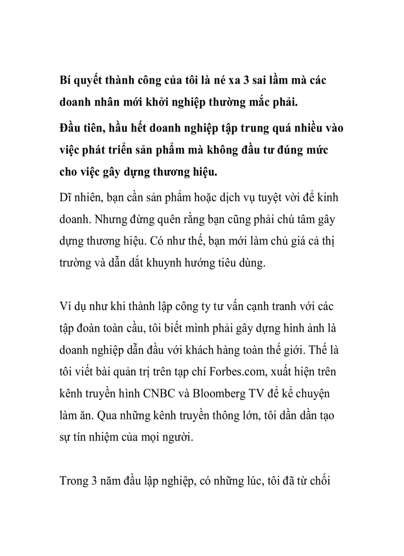 image for page 3 Sai lầm mà các doanh nhân mới khởi nghiệp thường mắc phải