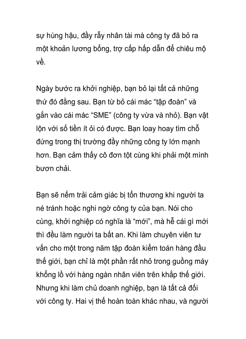 image for page Con đường cho bạn làm thuê hay làm chủ