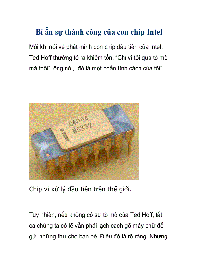 image for page Bí ẩn sự thành công của con chip Intel