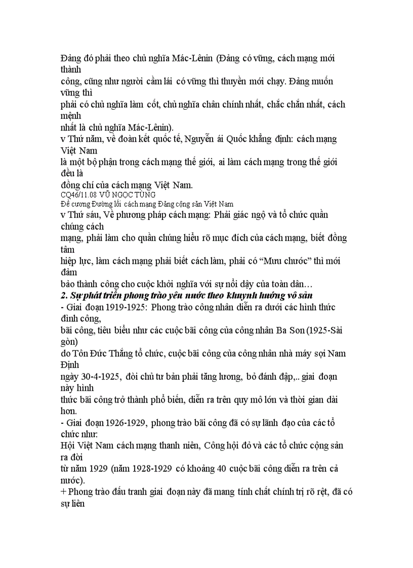 image for page Đề cương câu hỏi ôn tập Đường lối cách mạng Đảng cộng sản Việt Nam ĐẠi học thương mại