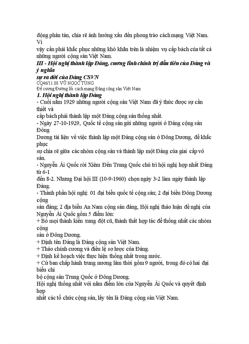 image for page Đề cương câu hỏi ôn tập Đường lối cách mạng Đảng cộng sản Việt Nam ĐẠi học thương mại