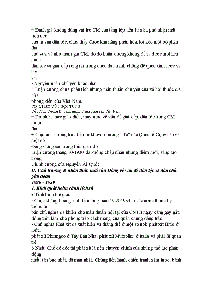 image for page Đề cương câu hỏi ôn tập Đường lối cách mạng Đảng cộng sản Việt Nam ĐẠi học thương mại