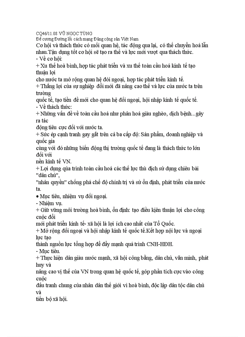 image for page Đề cương câu hỏi ôn tập Đường lối cách mạng Đảng cộng sản Việt Nam ĐẠi học thương mại