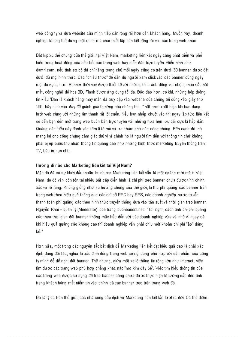 image for page Marketing liên kết