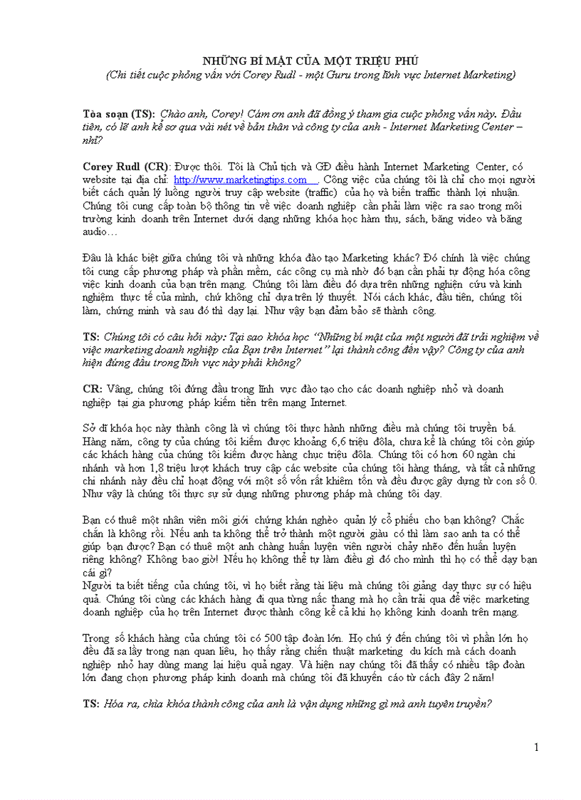 image for page Bí quyết của một triệu phú