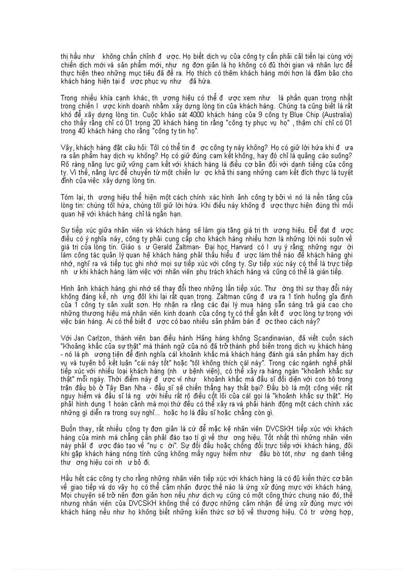 image for page Thương hiệu và Dịch vụ chăm sóc khách