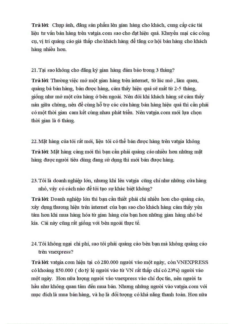 image for page Các câu hỏi của khách hàng