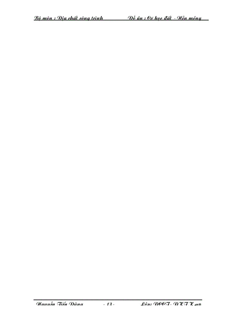 image for page Đồ án Cơ học đất nền và móng 2