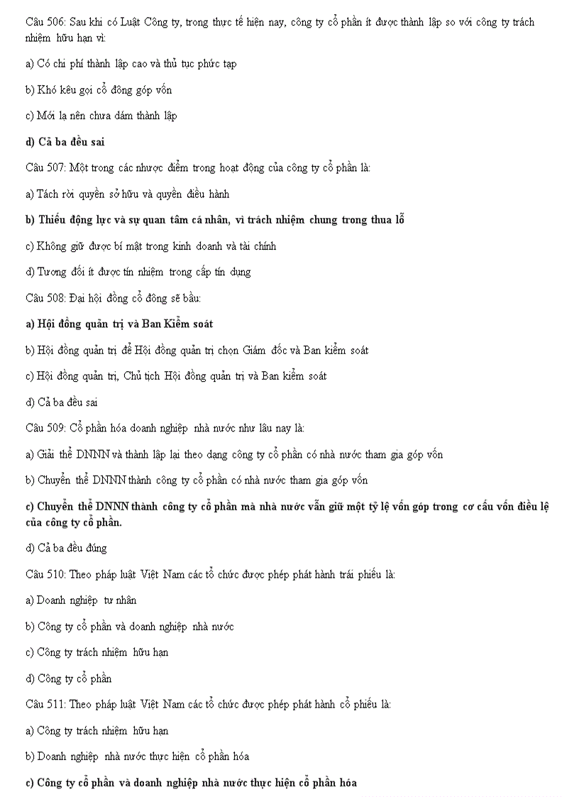 image for page 500 câu hỏi trắc nghiệm cơ bản về chứng khoán và thị trường chứng khoán 1