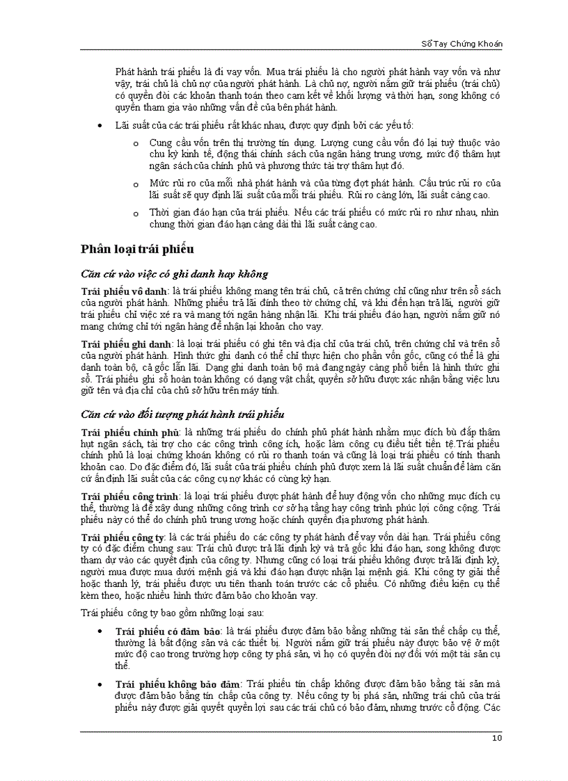 image for page Sổ tay chứng khoán cơ bản