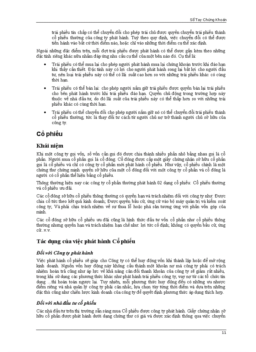 image for page Sổ tay chứng khoán cơ bản