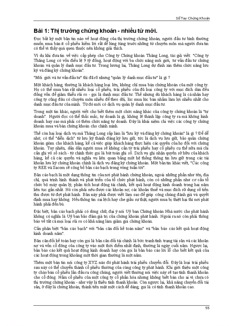 image for page Sổ tay chứng khoán cơ bản