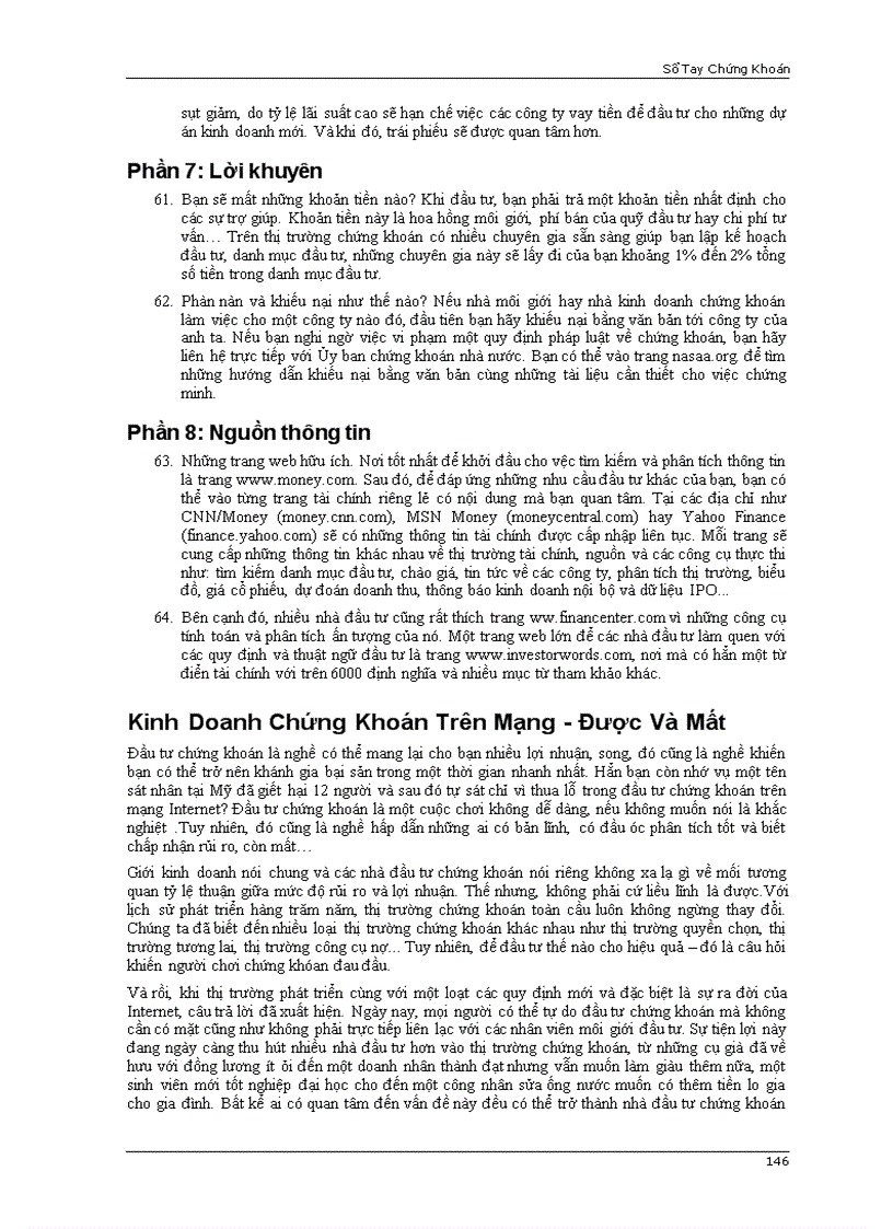 image for page Sổ tay chứng khoán cơ bản