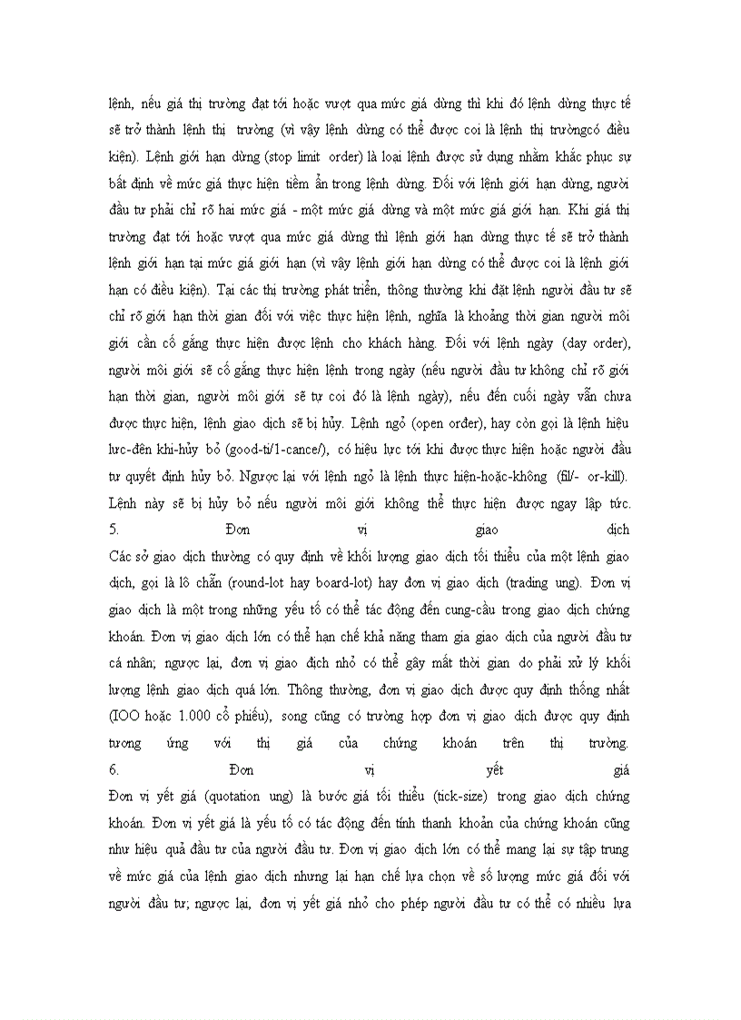 image for page Giáo Trình Những vấn đề cơ bản về chứng khoán và thị trường chứng khoán