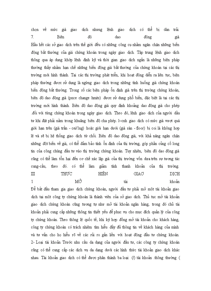 image for page Giáo Trình Những vấn đề cơ bản về chứng khoán và thị trường chứng khoán