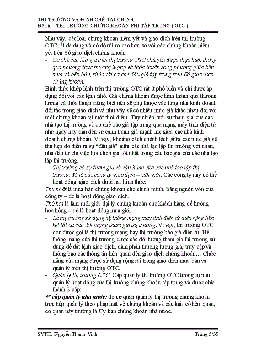 image for page Thị trường chứng khoán phi tập trung otc