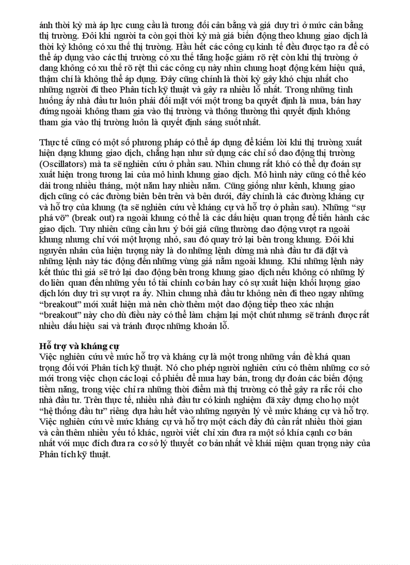 image for page Phân tích kỹ thuật trong chứng khoán