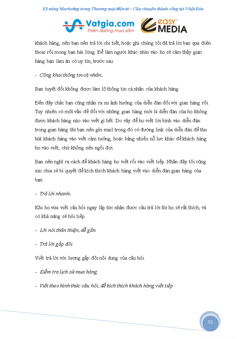 image for page Bí quyết marketing trong thương mại điện tử Câu chuyện thành công của Nhật Bản