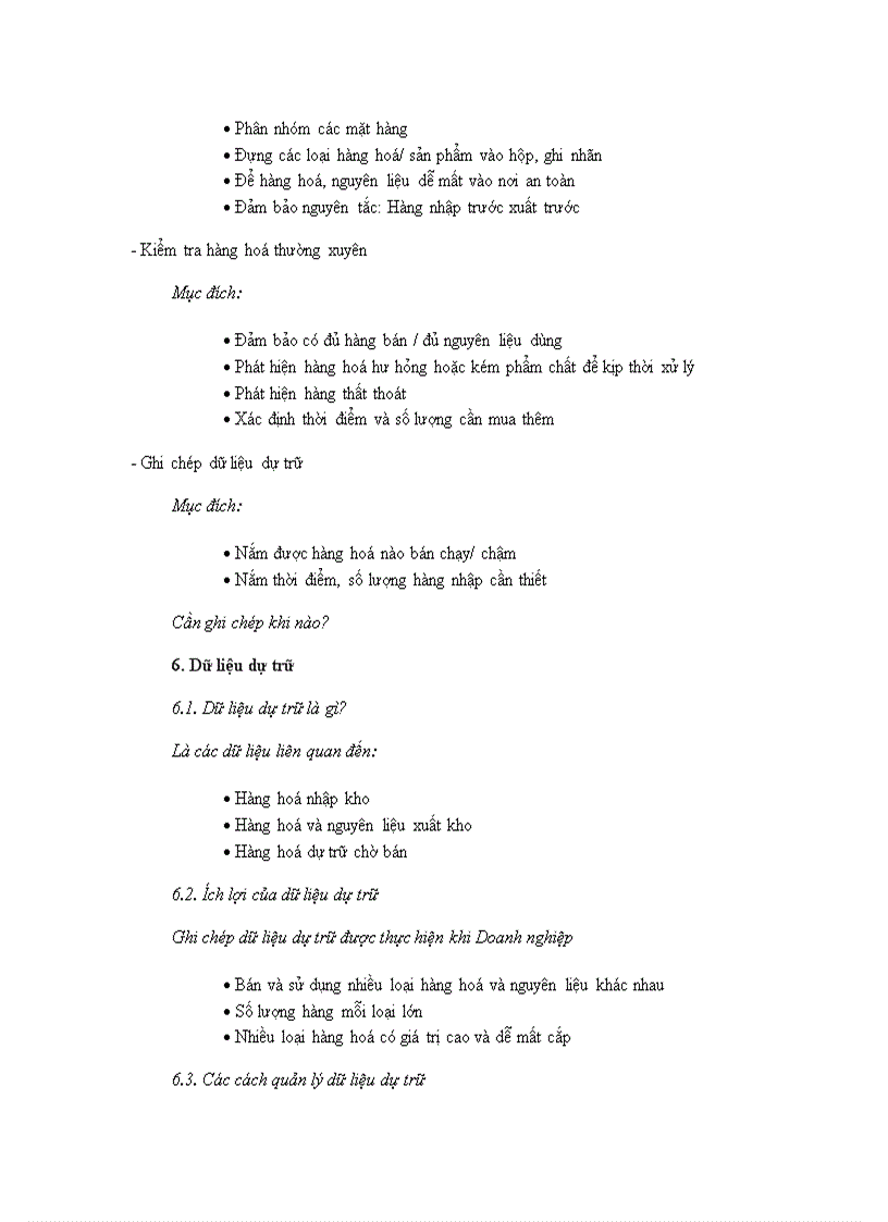 image for page Quản lý dự trữ