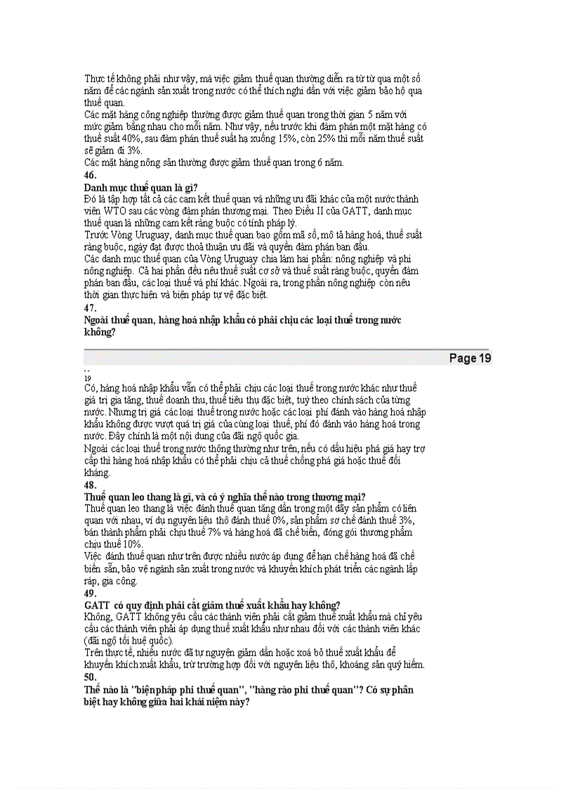 image for page Hỏi đáp về WTO