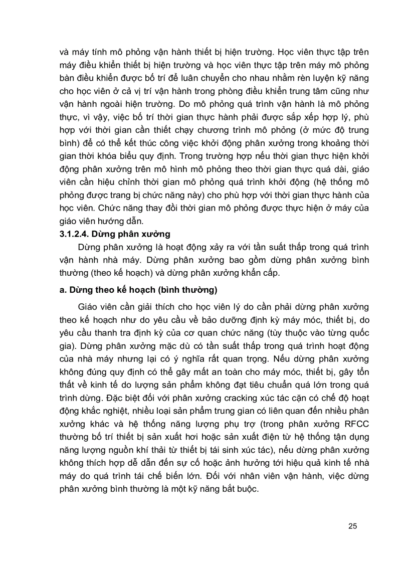 image for page Thực tập vận hành trên hệ thống mô phỏng Vận hành thiết bị hóa dầu