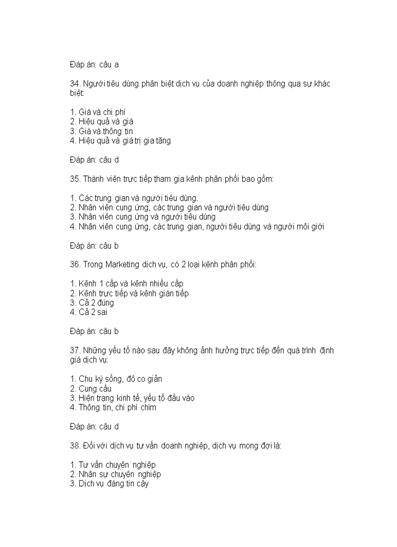 image for page Đề thi trắc nghiệm quản trị Marketing có đáp án 100 câu