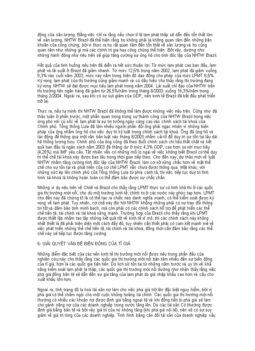 image for page Cơ chế lạm phát mục tiêu có thể vận hành ở các quốc gia thị trường mới nổi