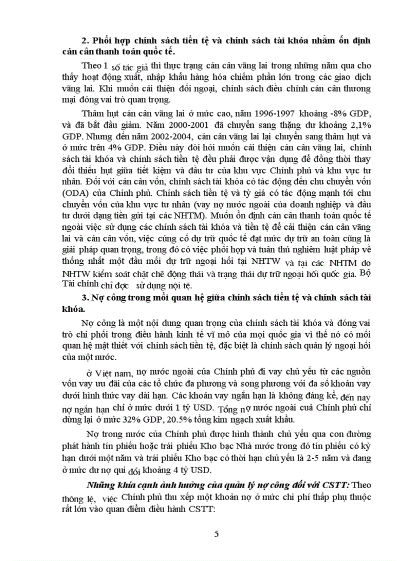 image for page Tăng cường hiệu quả phối hợp giữa chính sách tiền tệ và chính sách tài khoá ở Việt Nam
