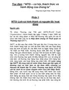 Bài phát biểu sâu sắc về WTO của Giảng Viên ĐH QGHN