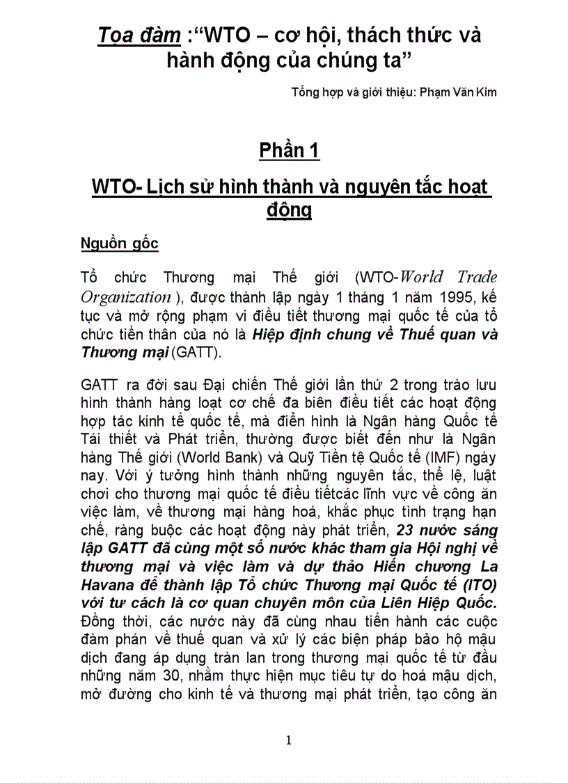 image for page Bài phát biểu sâu sắc về WTO của Giảng Viên ĐH QGHN