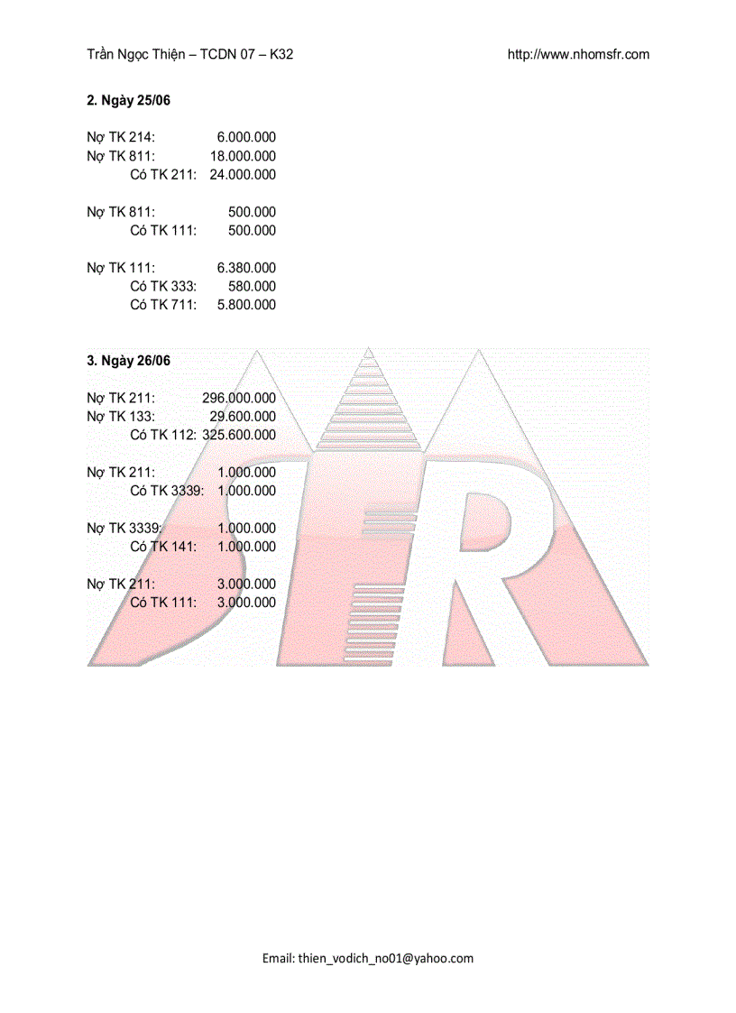 image for page Bài tập và bài giải Kế toán tài chính 1