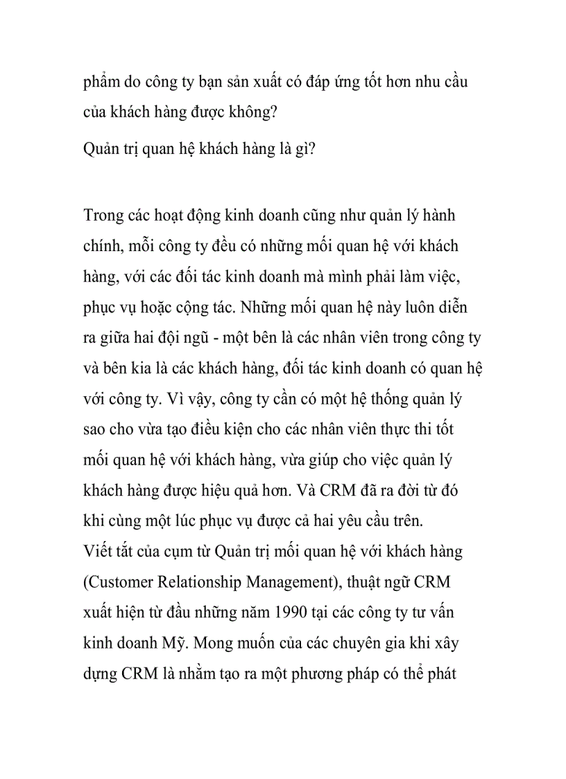 image for page Giải pháp quản trị quan hệ khách hàng trong doanh nghiệp