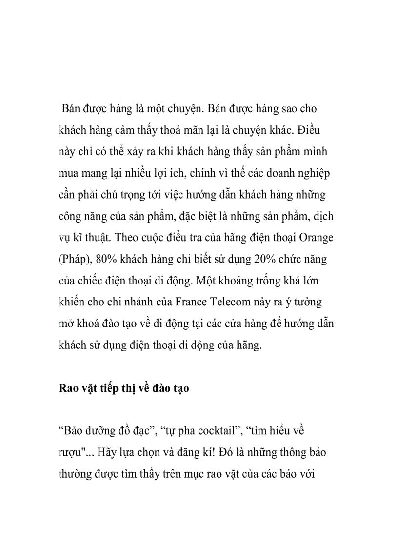 image for page Đào tạo khách hàng