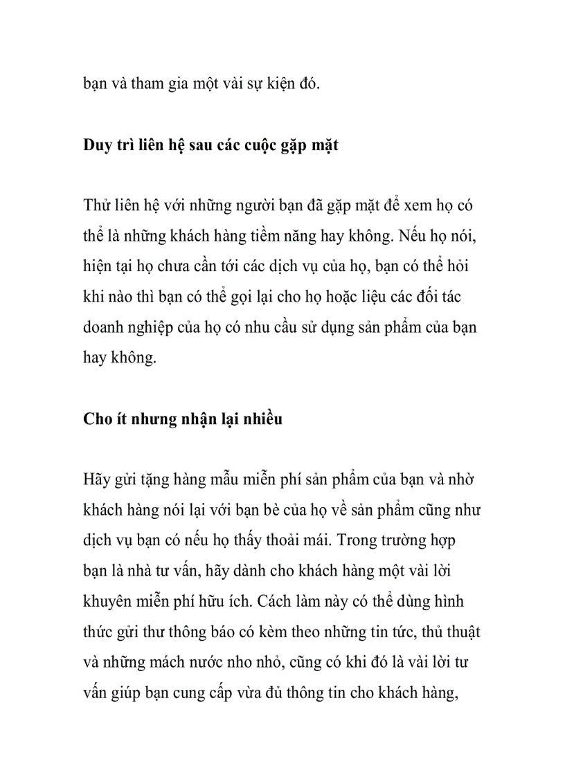 image for page Các kinh nghiệm tìm kiếm khách hàng