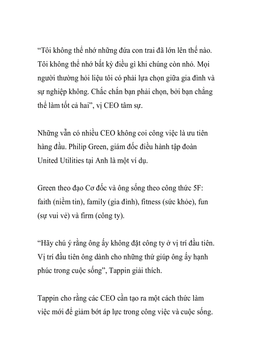 image for page Bí mật khó nói của các tổng giám đốc CEO