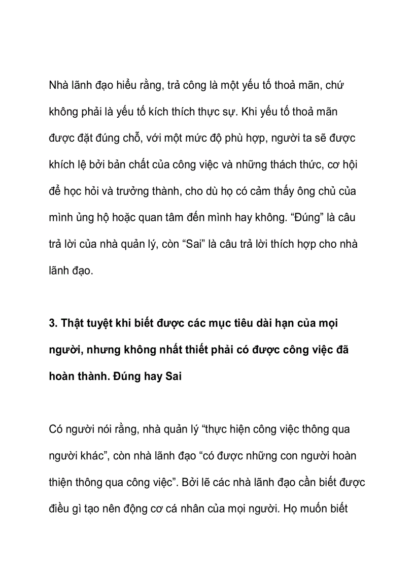 image for page Đúng sai với nhà lãnh đạo và quản lý